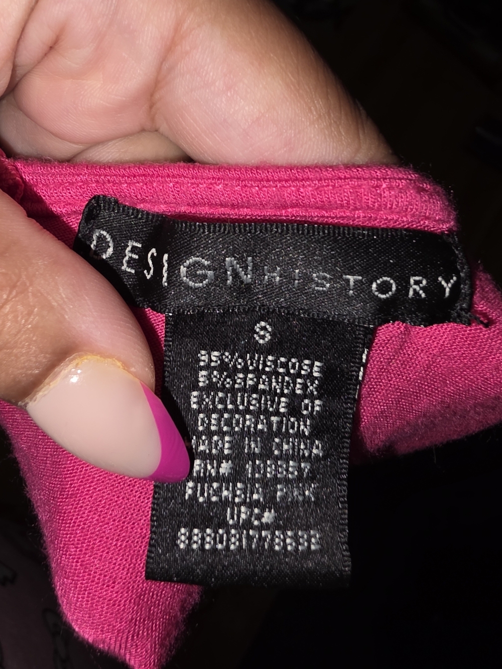☆Design History Hot Pink Studded Tank Top☆ - Picture 8 of 8